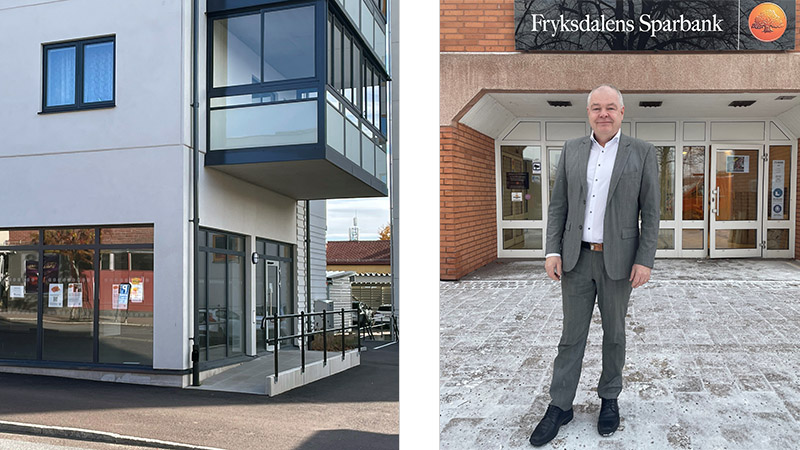Fryksdalens Sparbank öppnar nytt kontor i Torsby 2024 berättar VD Urban Rohdin